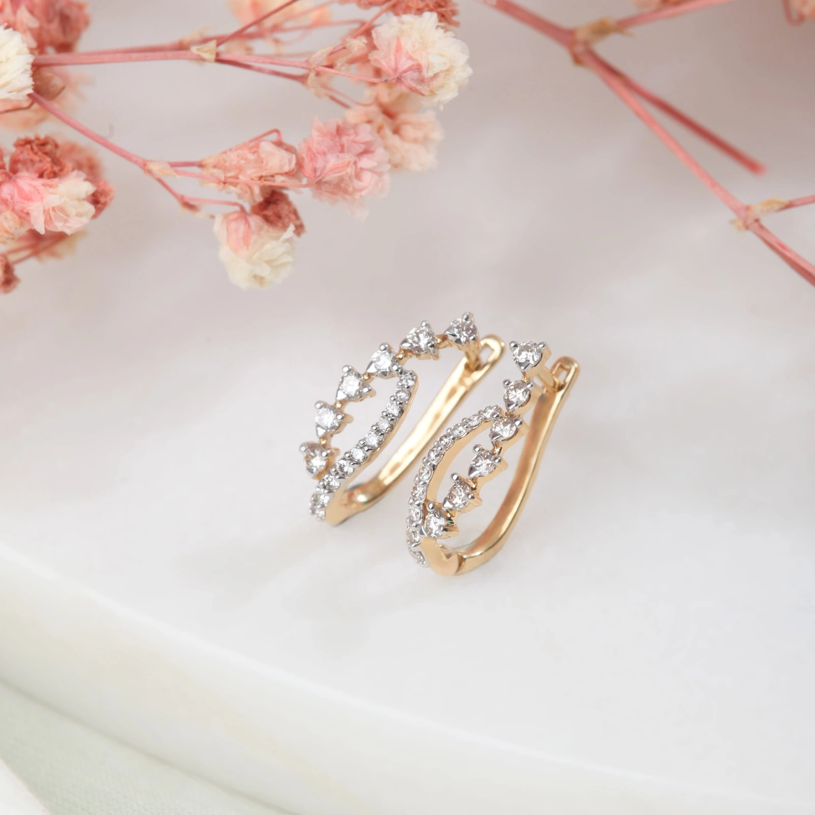 Ever Brilliant 10K Gold 1/10ctw Diamond Bezel-Set Knot Earrings - 20918677  | HSN