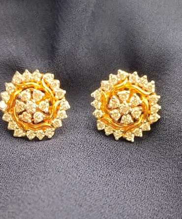 Atossa Gold and Diamond Earring