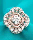 Ratna Qudric shaped Diamond Ring