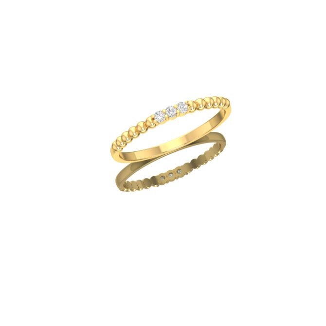 Golden Harmony Diamond Ring