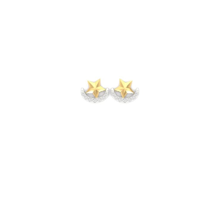 Moon Star Diamond Studs