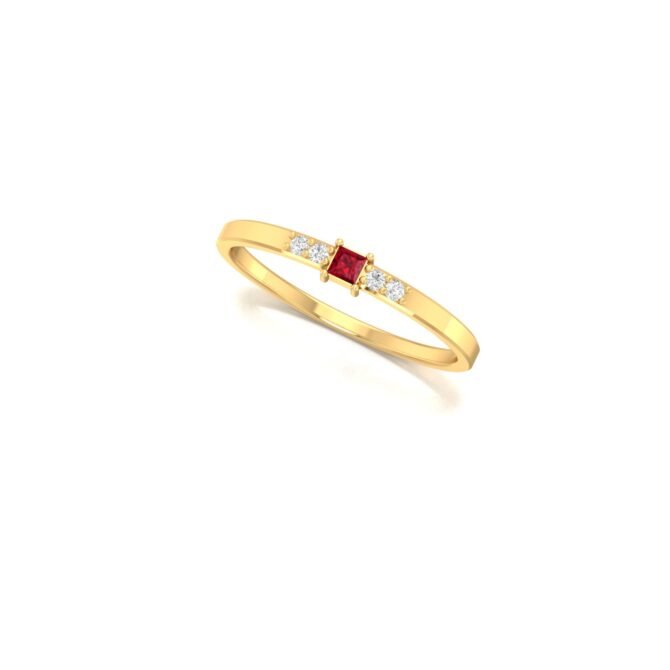 Square Flame Affair Ring