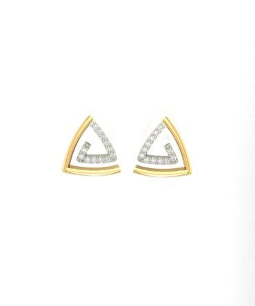 Trianglular Elegance Diamond Earrings